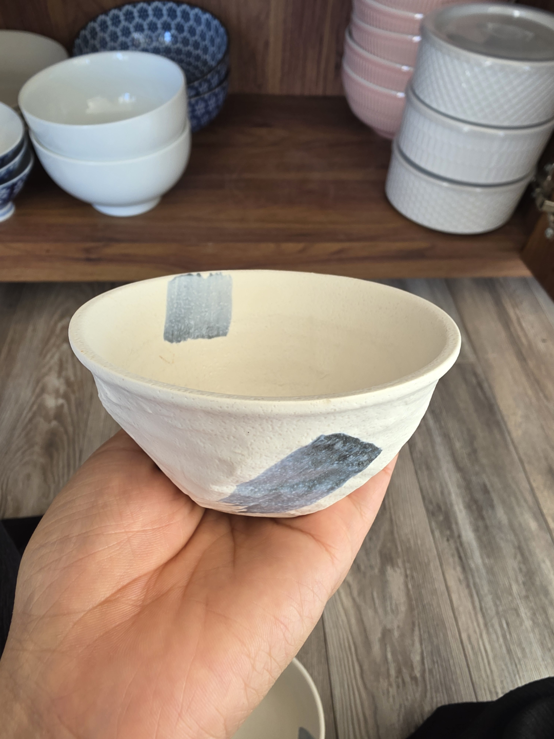 SET OF 4 Hand Painted Ceramic Bowl