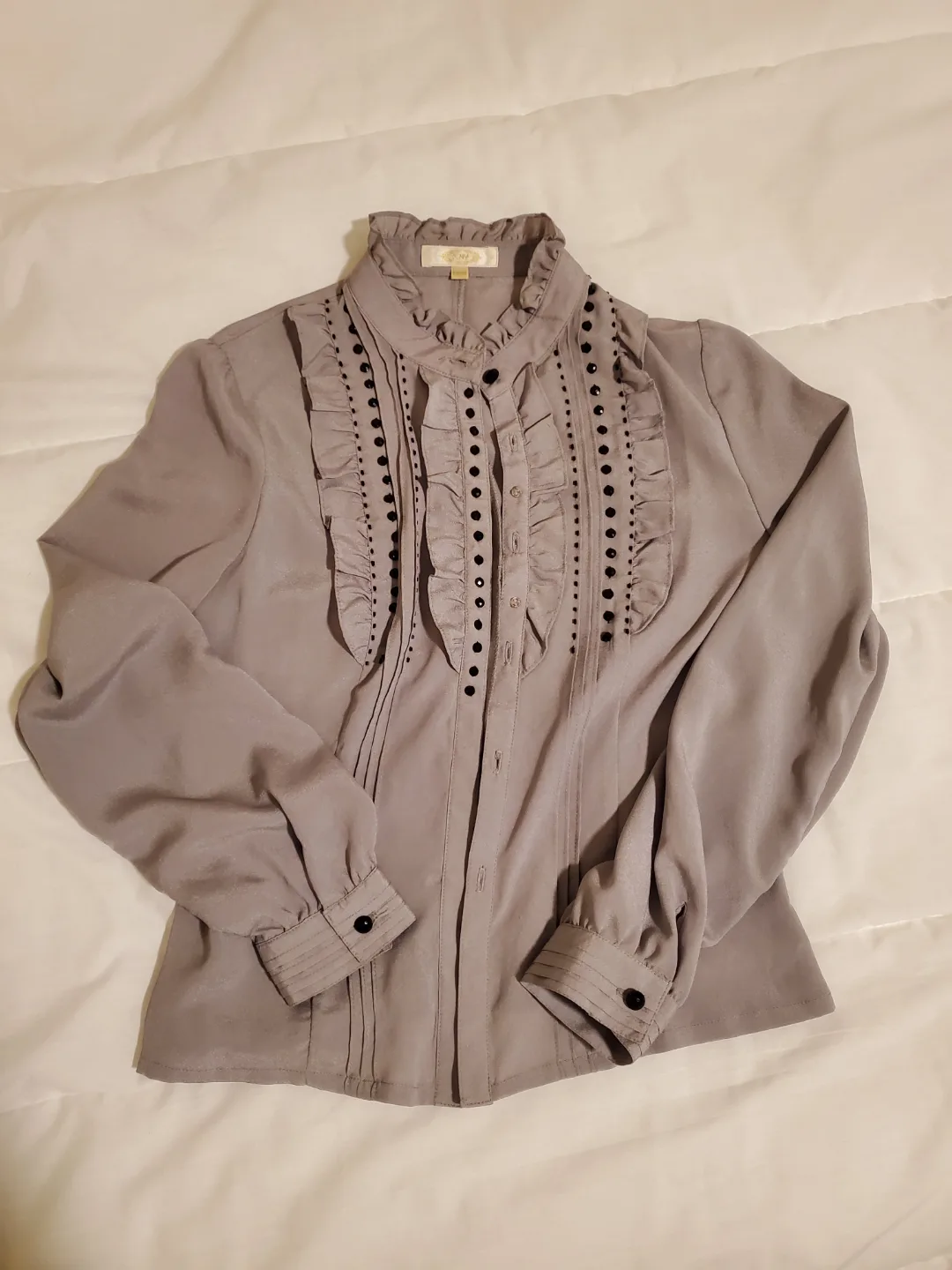 Brand New Women's Gray Summer Blouse Size S image indicator(2)