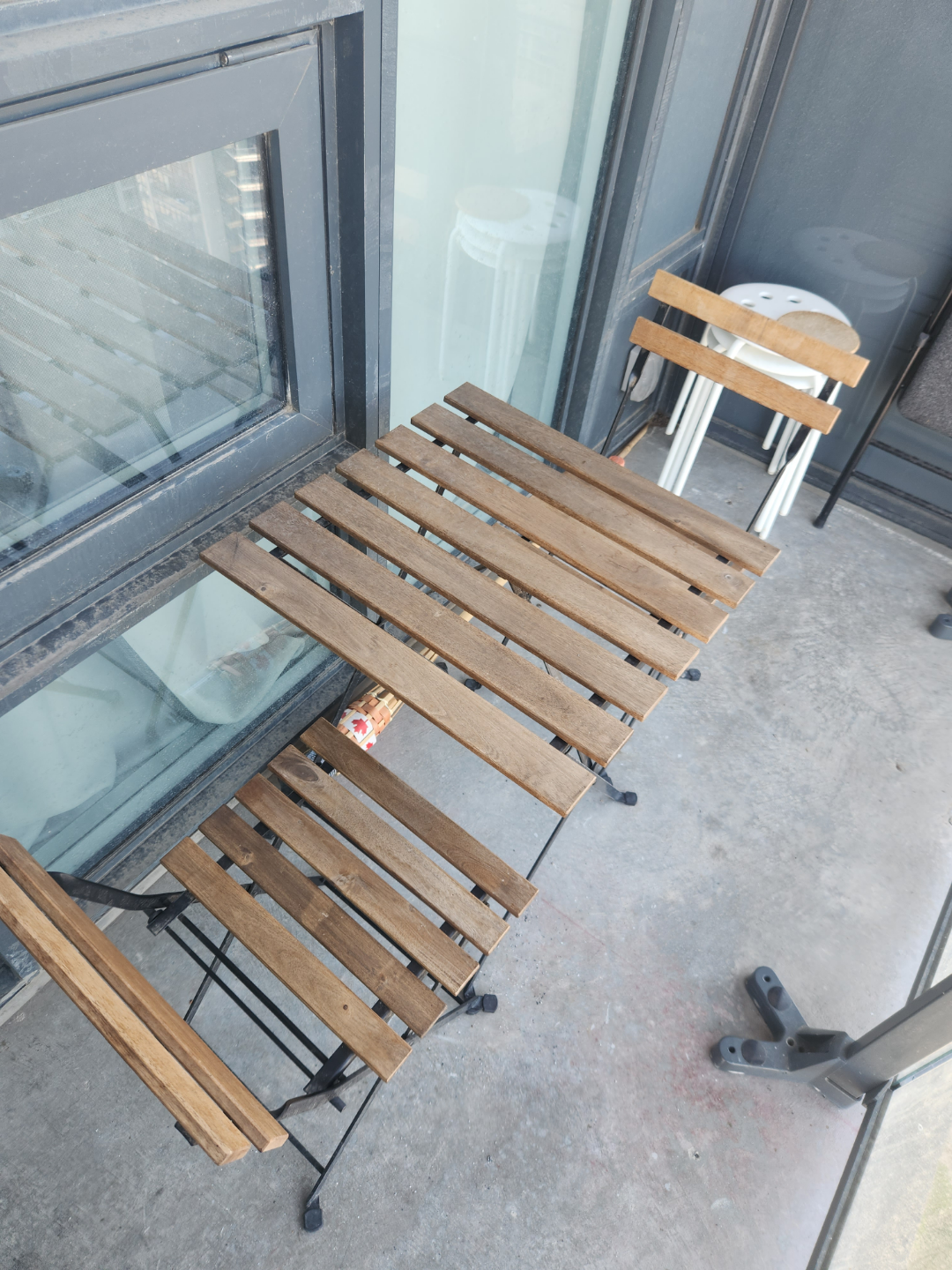 Foldable Bistro Set- IKEA TÄRNÖ Brown - photo 2