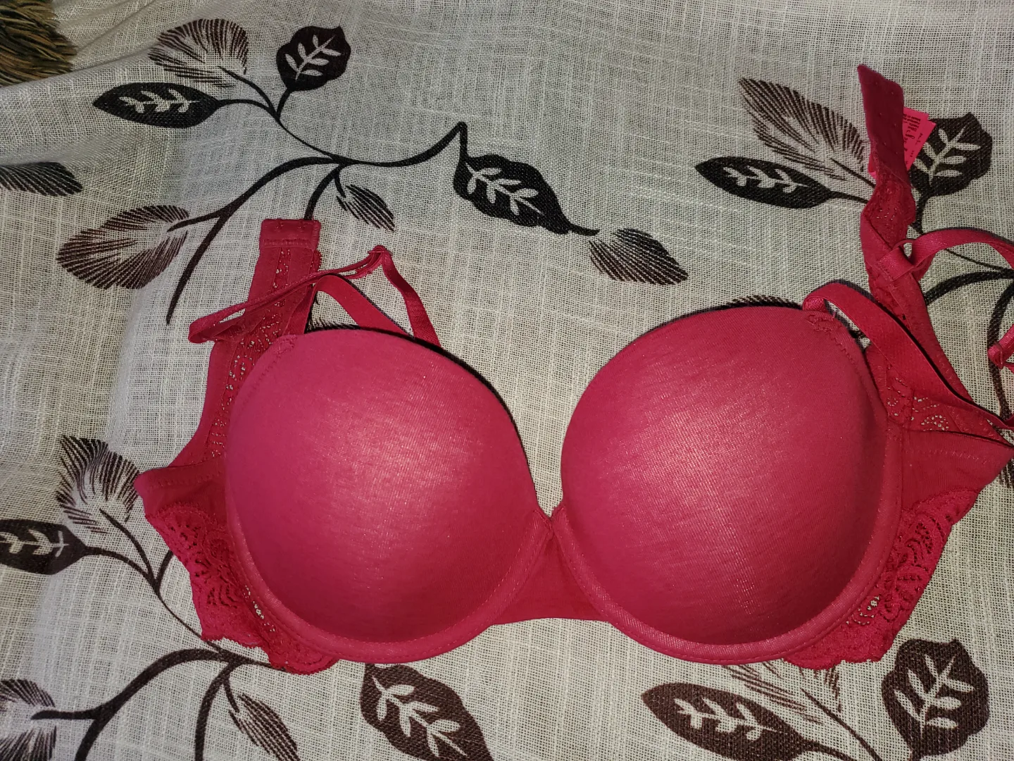 La Senza Lace Bra - 38B - Deep Rose Red image indicator(4)