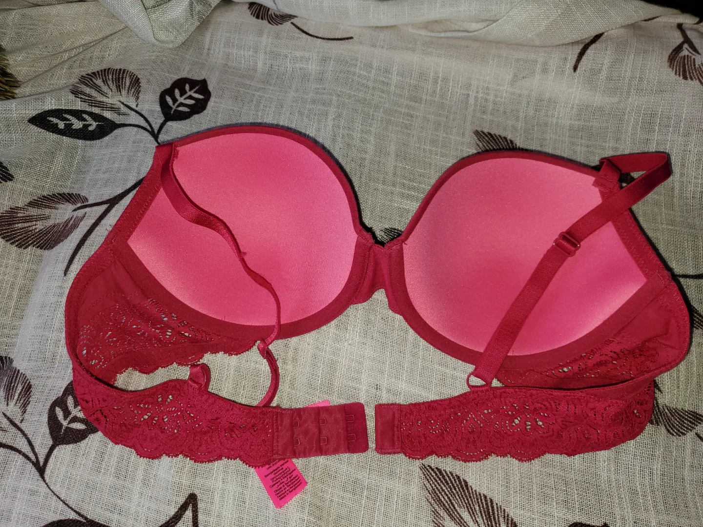 La Senza Lace Bra - 38B - Deep Rose Red image indicator(7)