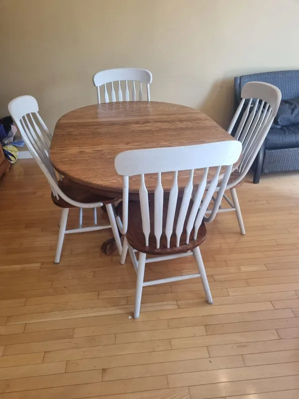 dining table and chairs. thumbnail