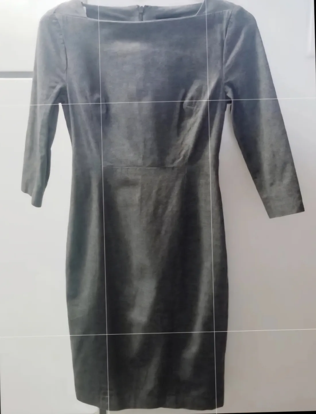 BANANA REPUBLIC Grey Paneled Sheath Dress, Retail $158+ Size 2 image indicator(2)