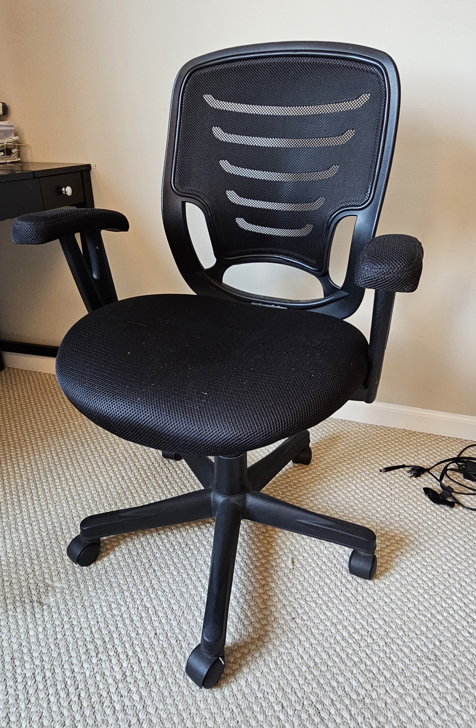 Office swivel chair and study desk