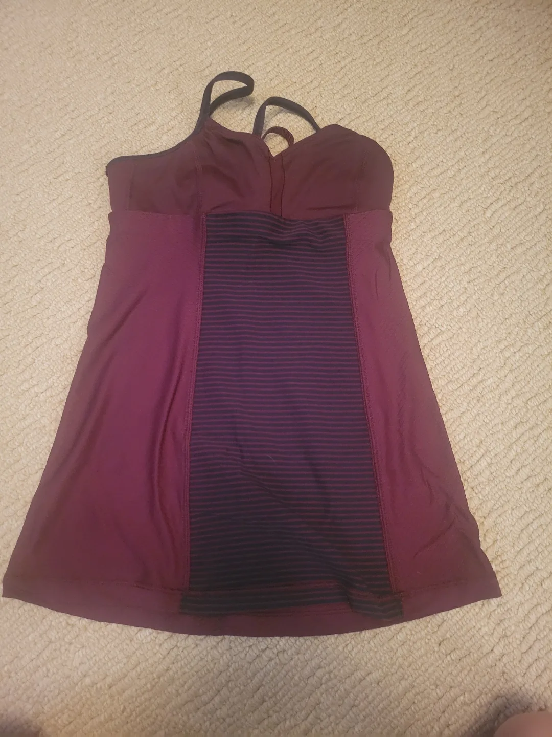 Lululemon Burgundy Tank Top Size 2 thumbnail