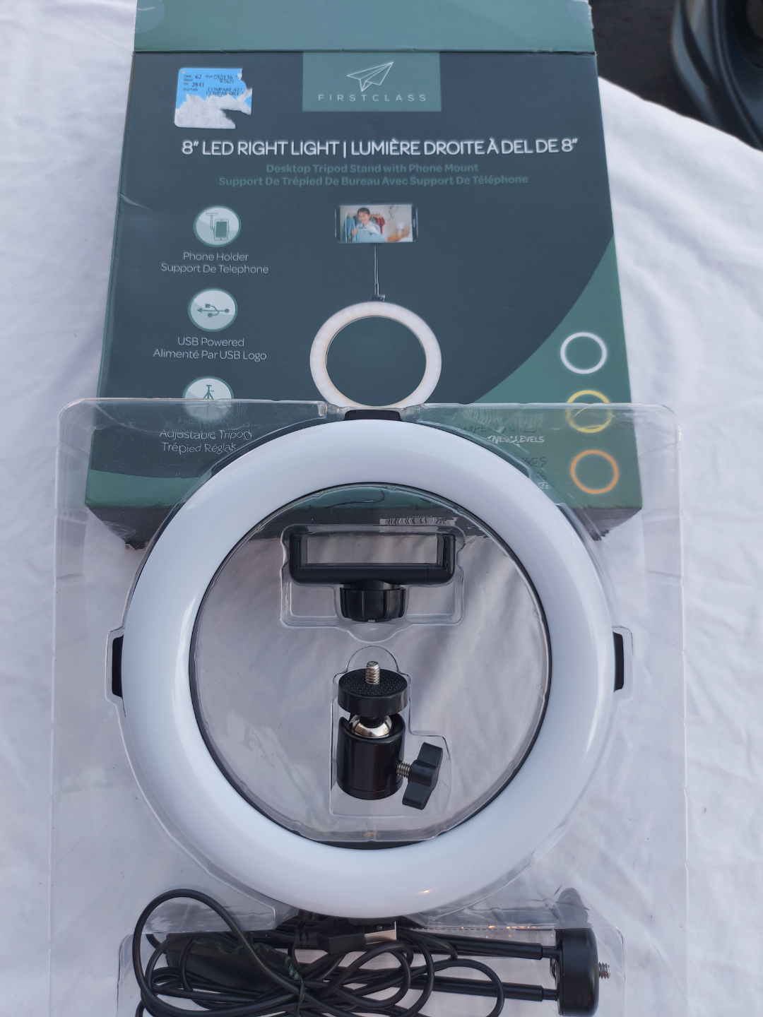 8" FirstClass LED Ring Light with Tripod Stand