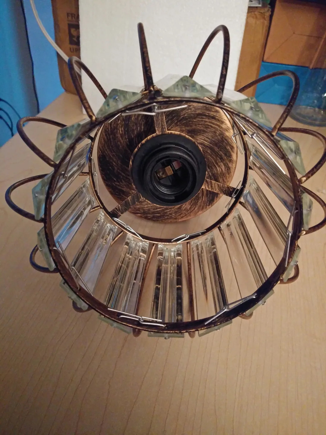 NEW!   Mini Crystal Chandelier (MARKHAM E not BIRCHCLIFFE) image indicator(8)