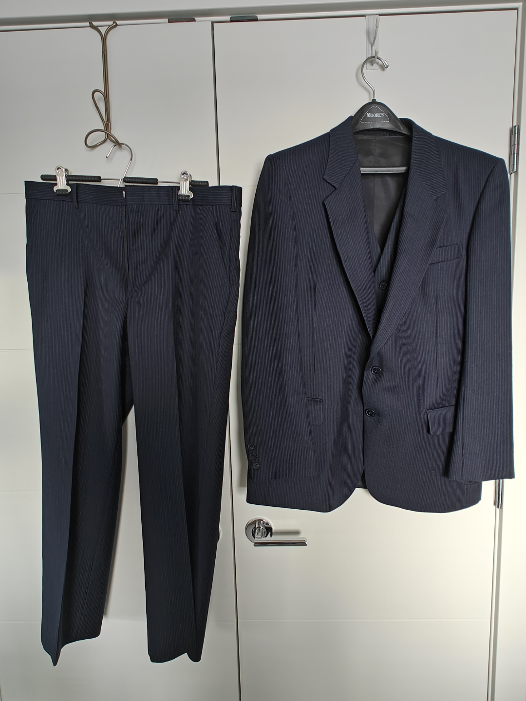 Wm H Leishman Men Formal 3 Piece Wool Suit - 42 Jacket 34 Pants