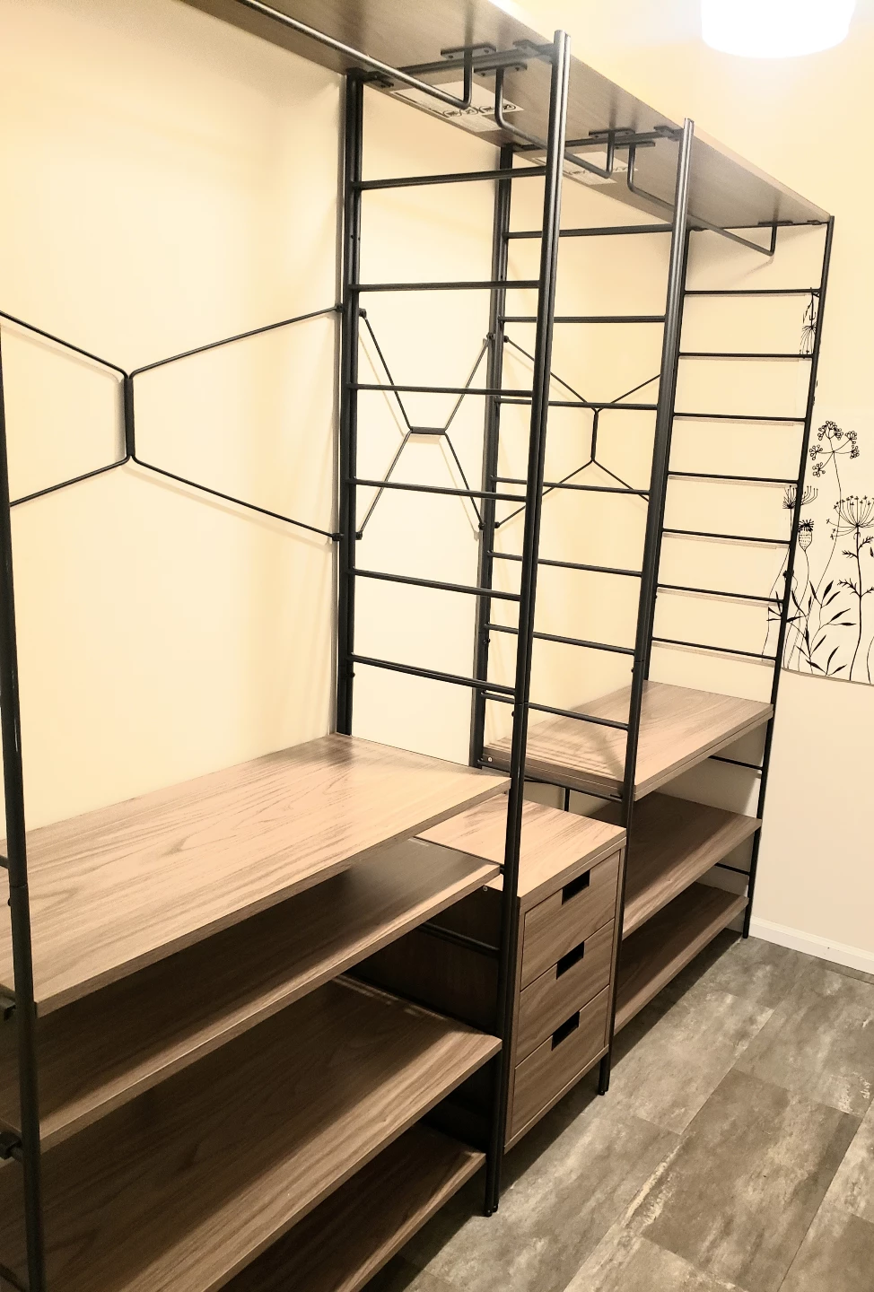 Modern Industrial Closet Organizer