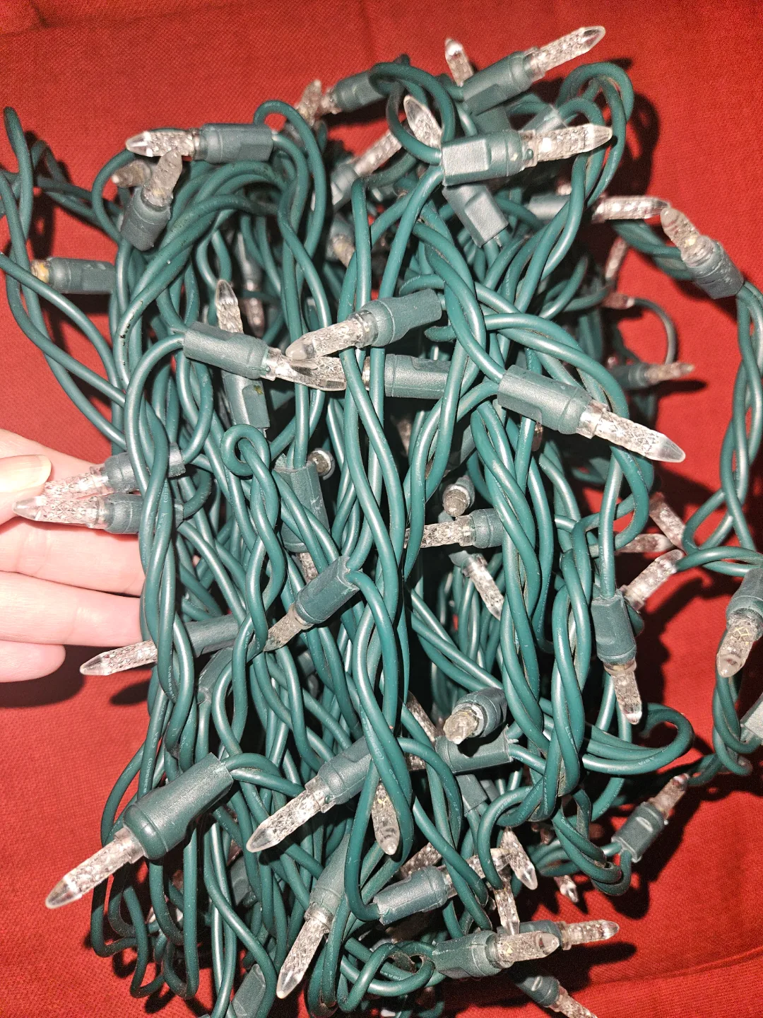 White LED Christmas String Lights #freecycle image indicator(2)