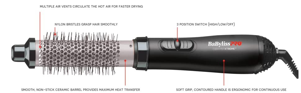 BaBylissPRO Ceramic Hot Air Styler - 1" (25mm) - photo 3