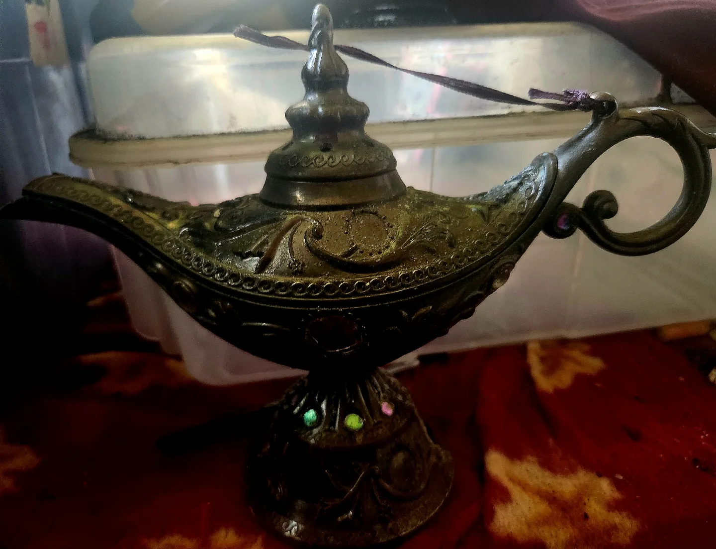 Ornate Genie Lamp Decor thumbnail