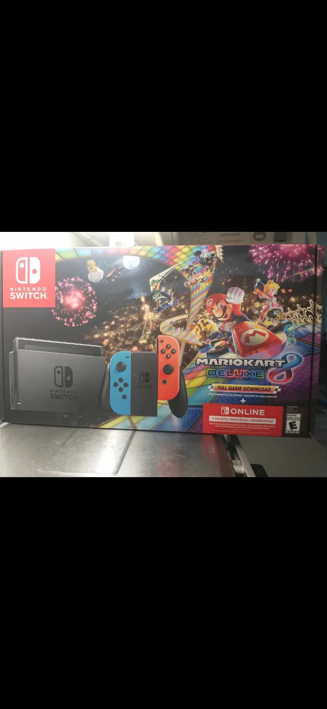 Nintendo Switch Console with Mario Kart 8 Deluxe Bundle