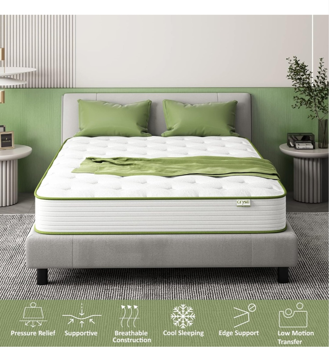 Queen Size Bed Frame with Mattress - photo 3