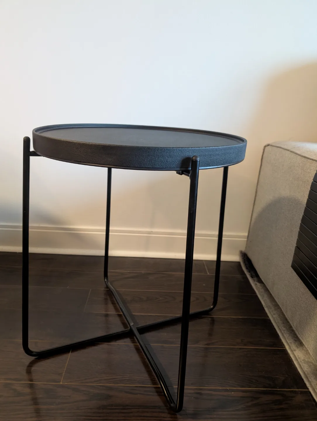 Black Round Side Table thumbnail