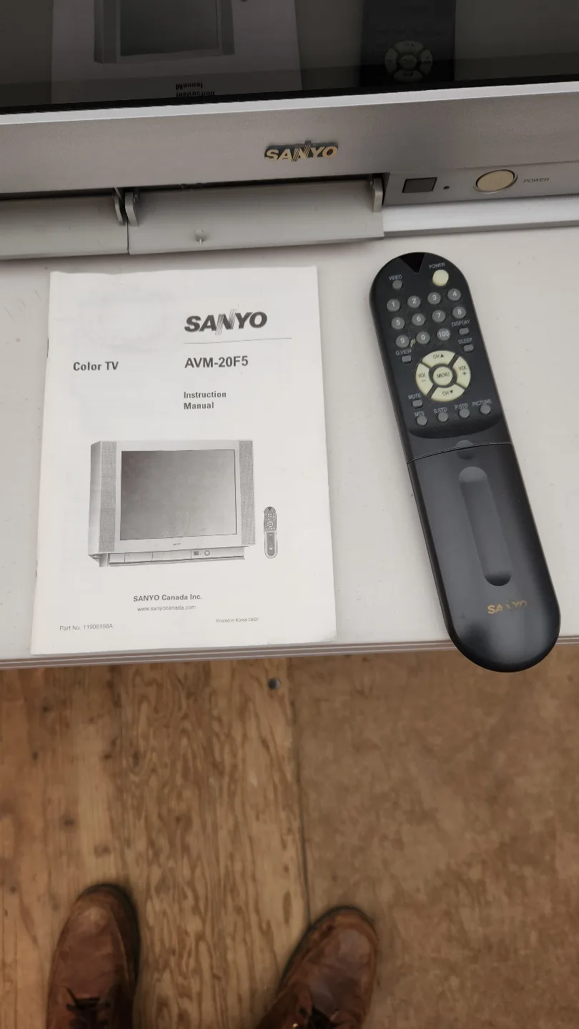 SANYO AVM-20F5 20" TruFlat Stereo TV image indicator(2)