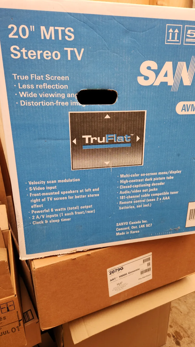 SANYO AVM-20F5 20" TruFlat Stereo TV image indicator(3)