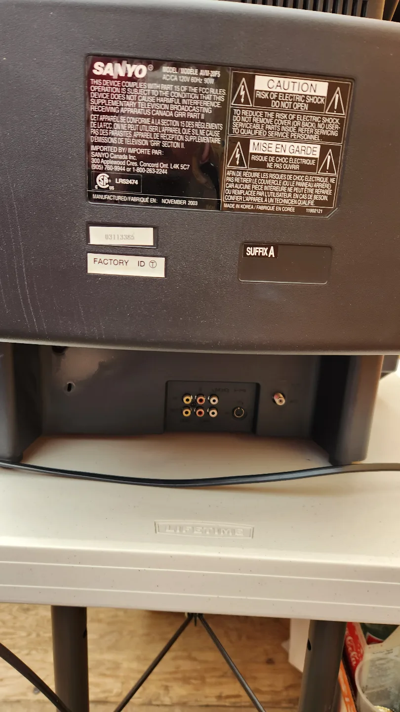 SANYO AVM-20F5 20" TruFlat Stereo TV image indicator(4)