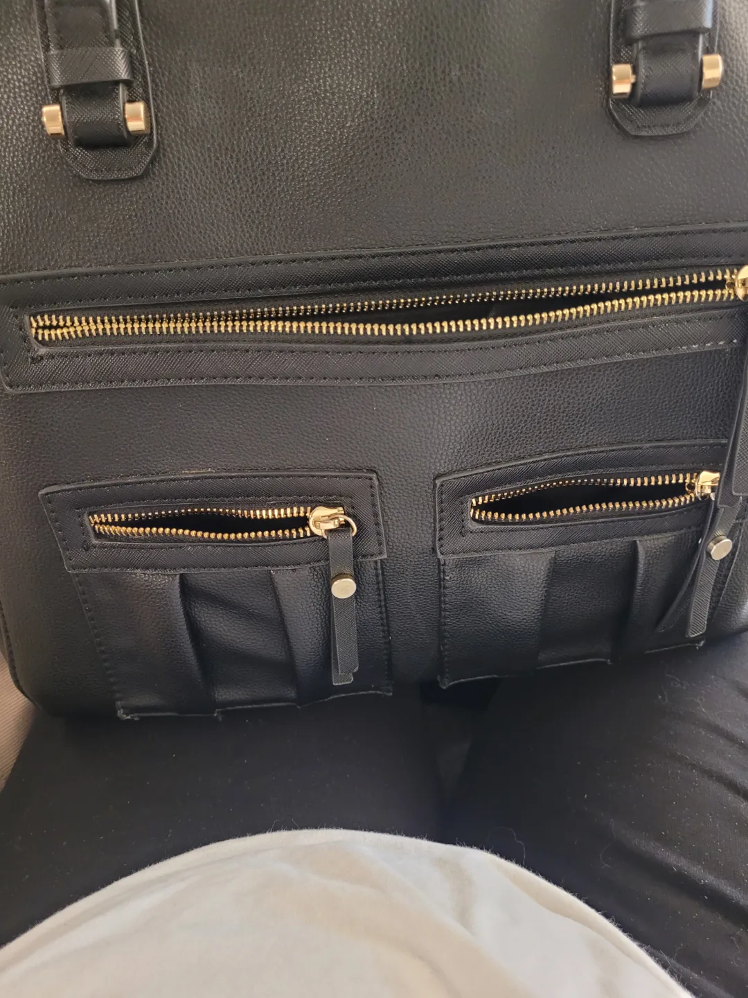 MADISON WEST black Tote Bag with Multiple Pockets image indicator(7)