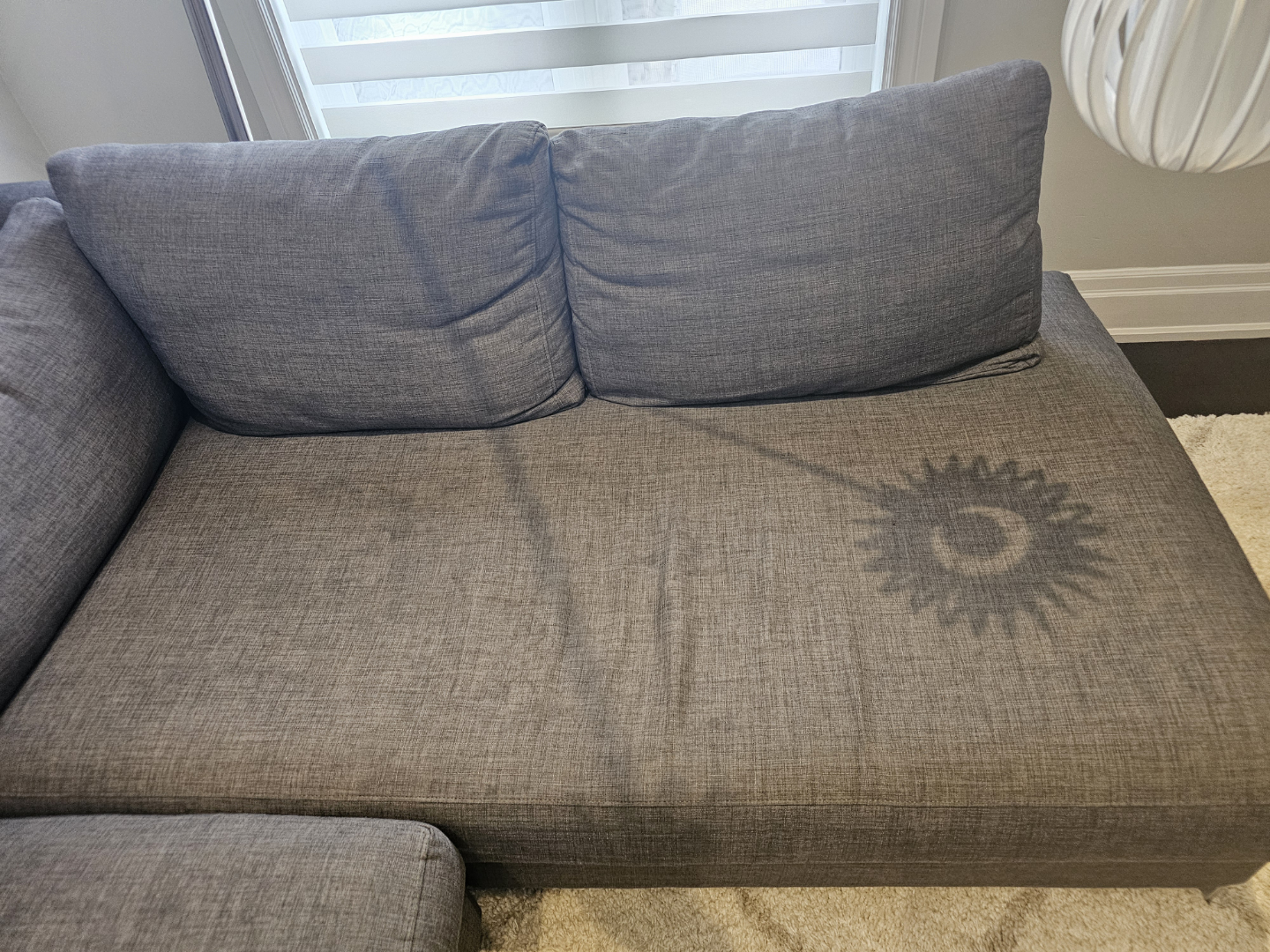 Urban Barn Custom L shape couch, grey. - photo 4