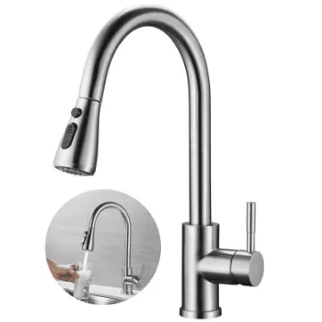Brushed Nickel Pull-Down Kitchen Faucet thumbnail