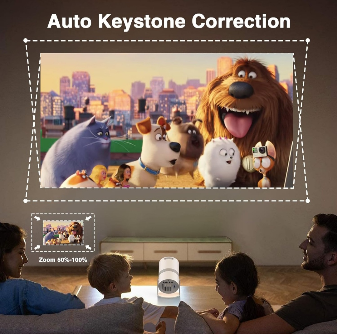 [Built-in Apps Projector 4K with WiFi 6 and Bluetooth, - photo 5