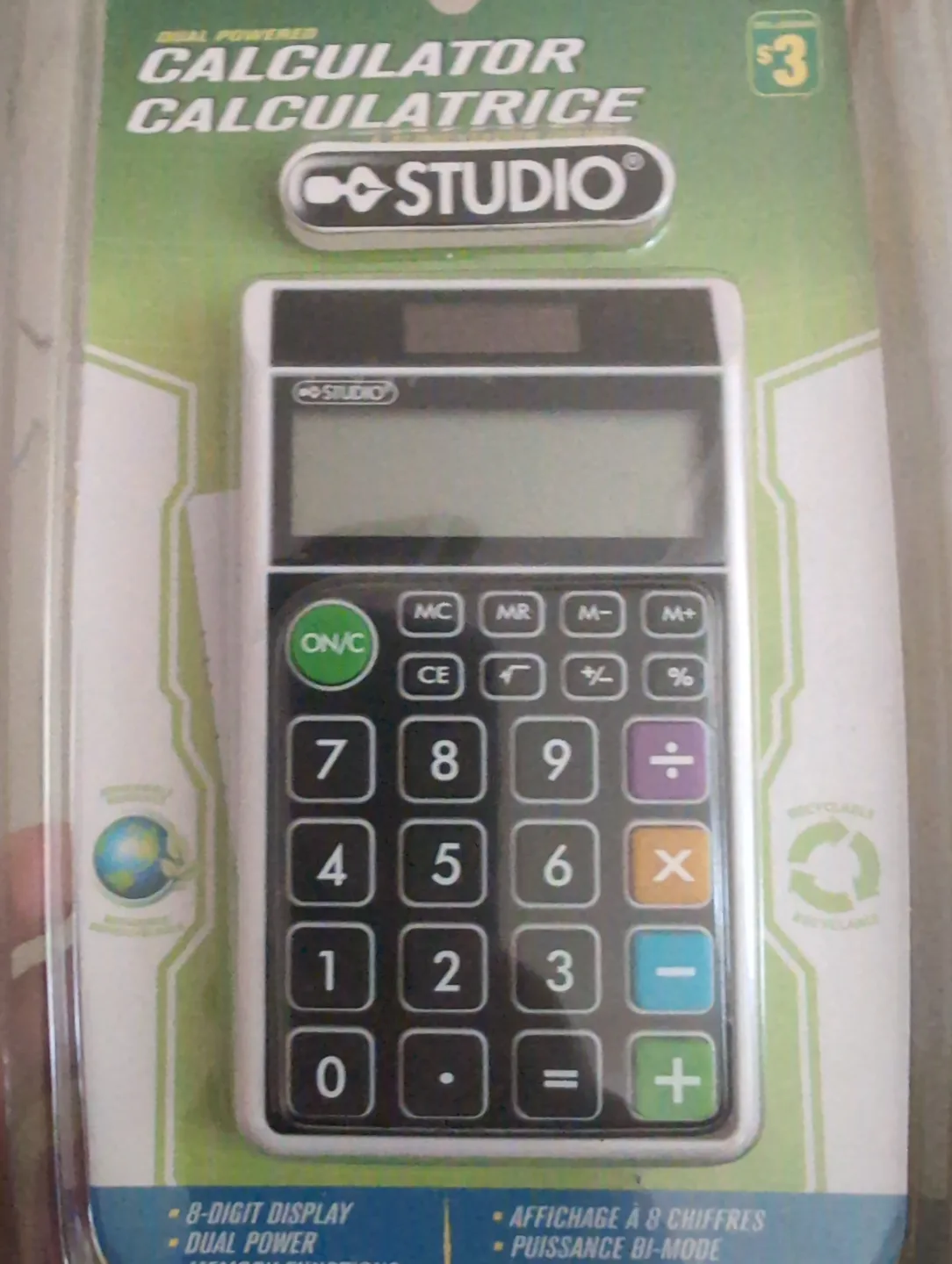 Studio 8-Digit Dual Powered Calculator thumbnail
