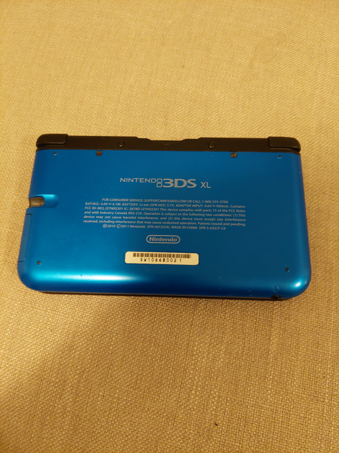 Nintendo 3DS XL Blue Handheld Gaming System - photo 3