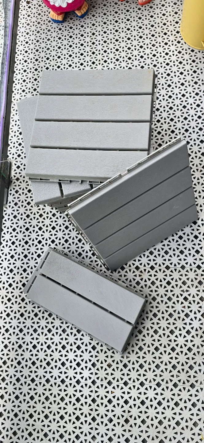 IKEA RUNNEN Deck Tiles Light Gray thumbnail