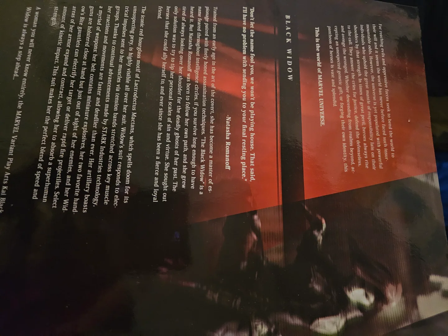 Marvel Universe Variant Play Arts Kai Black Widow Action Figure image indicator(3)