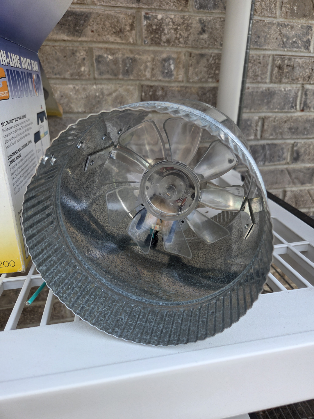 Suncourt 6" In-Line Duct Fan Inductor DB200 - photo 4