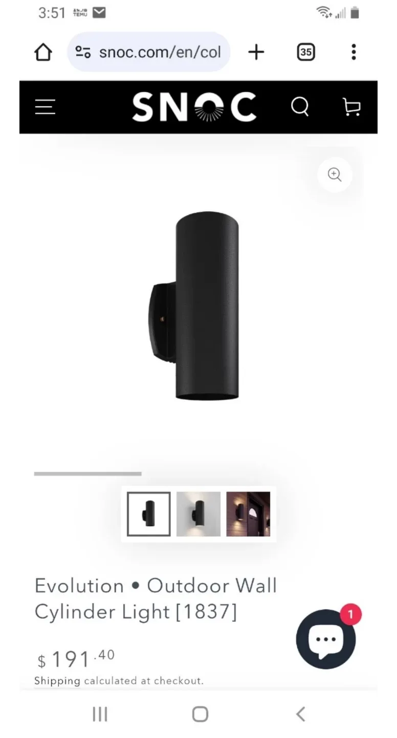 2 SNOC Evolution Outdoor Wall Cylinder Light 🏒 image indicator(2)