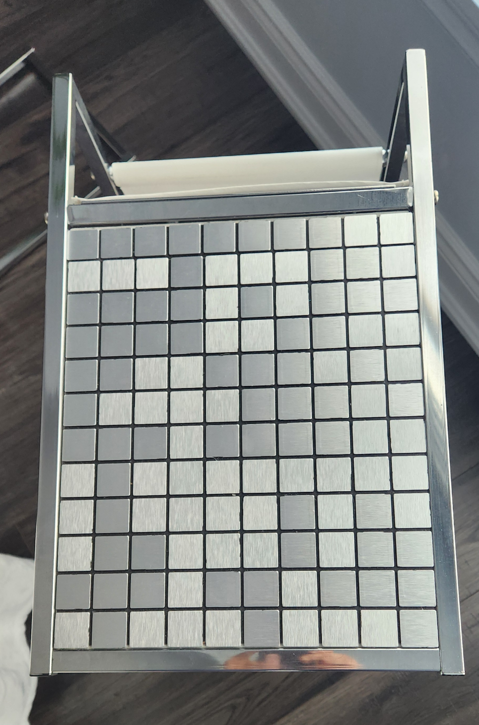 Pair of Mid-Century Modern Chrome and Tile Side Tables - photo 5