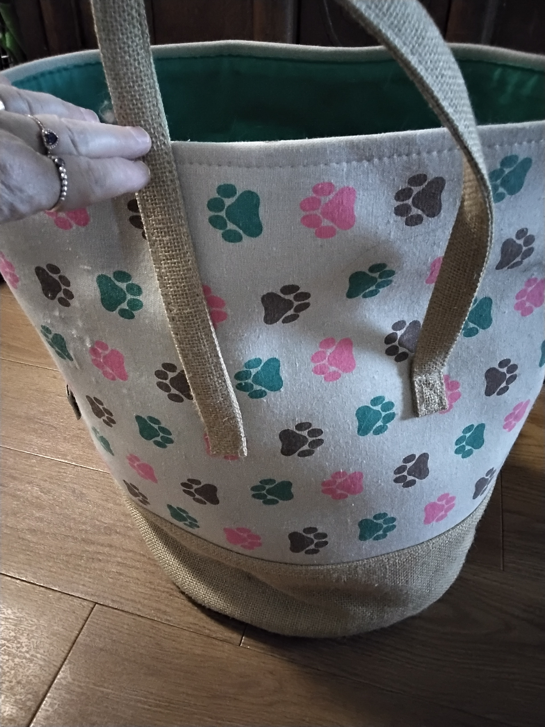 Large Paw Print Tote Bag - photo 2