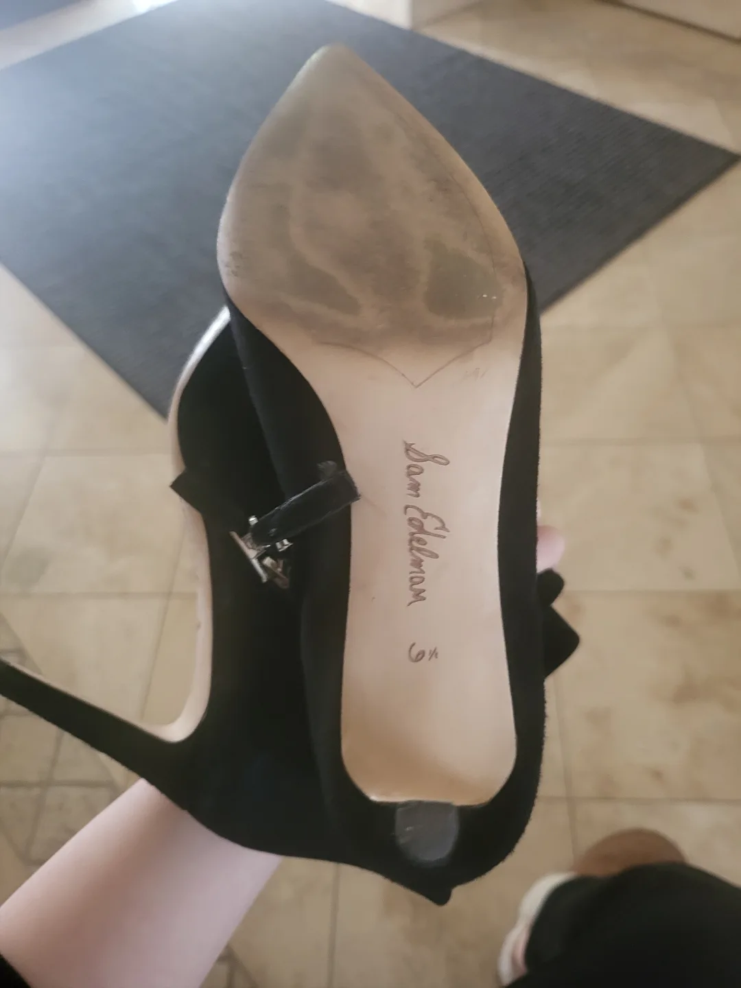 Sam Edelman Black Suede Ankle Boots - Size 6 image indicator(4)