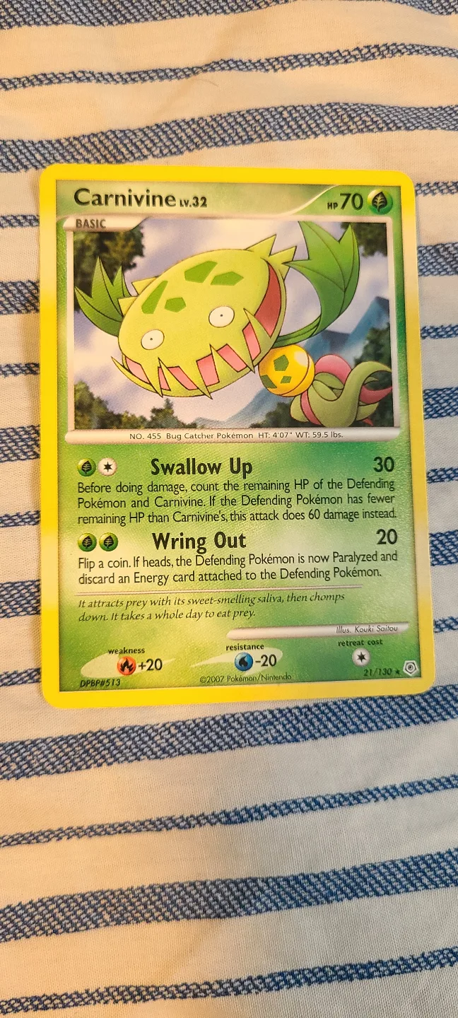 Pokemon Cards - Carnivine, Dustox, Corviknight thumbnail