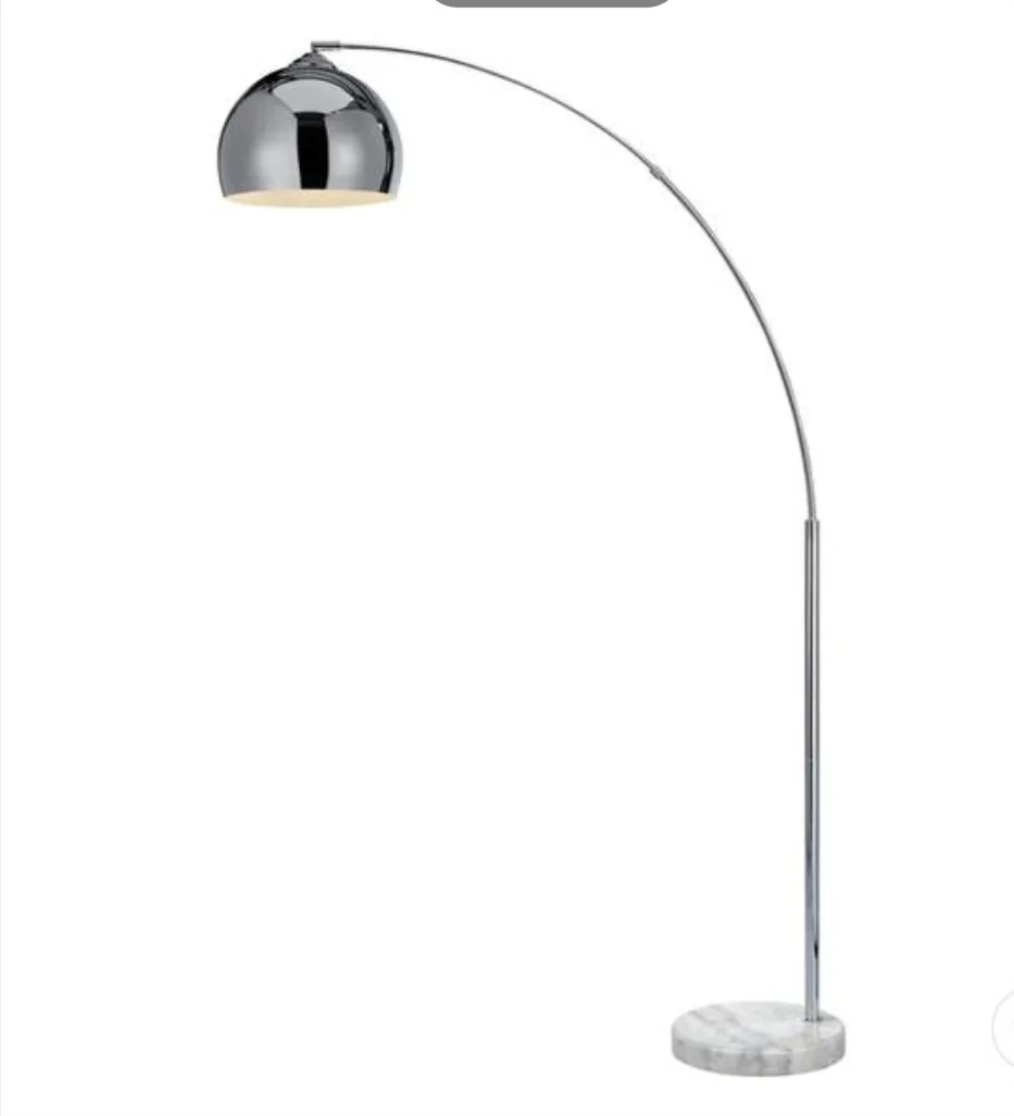 METAL FLOOR LAMP WITH BELL SHADE thumbnail