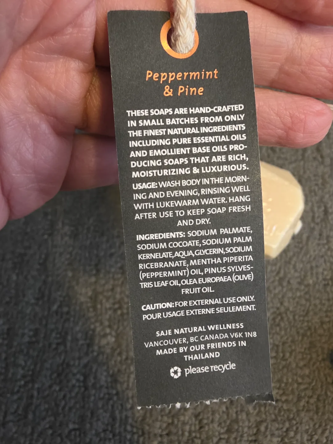 Saje Bundle Soap on a Rope & Peaceful Warrior Deodorant image indicator(4)