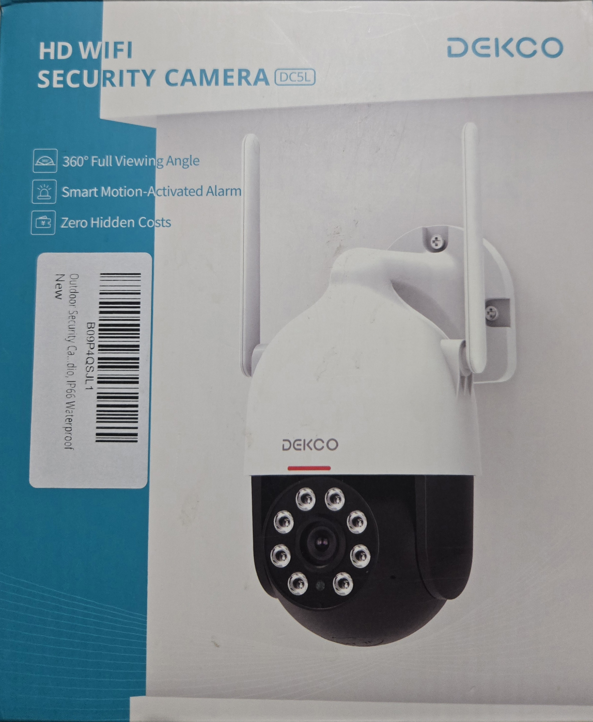 Dekco HD WiFi Security Camera - 360° Viewing Angle