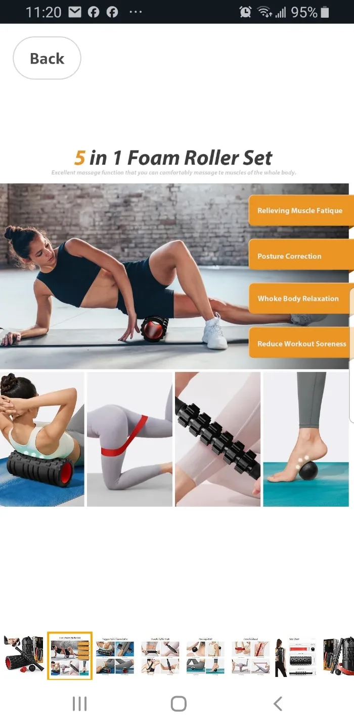 5-in-1 Foam Roller Set for Muscle Massage and Recovery image indicator(2)