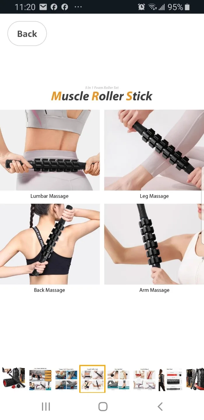 5-in-1 Foam Roller Set for Muscle Massage and Recovery image indicator(4)