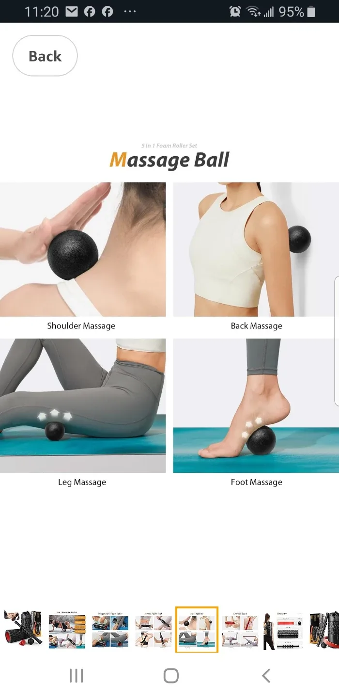 5-in-1 Foam Roller Set for Muscle Massage and Recovery image indicator(5)