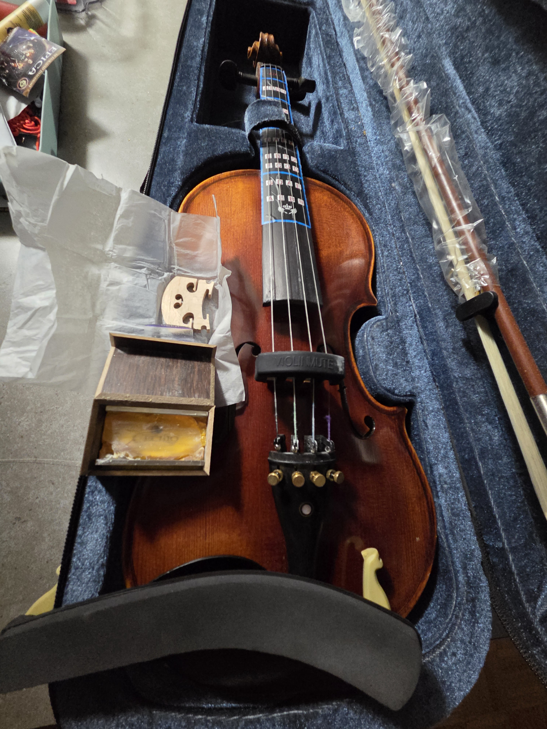 Violin with case and two bows - photo 3