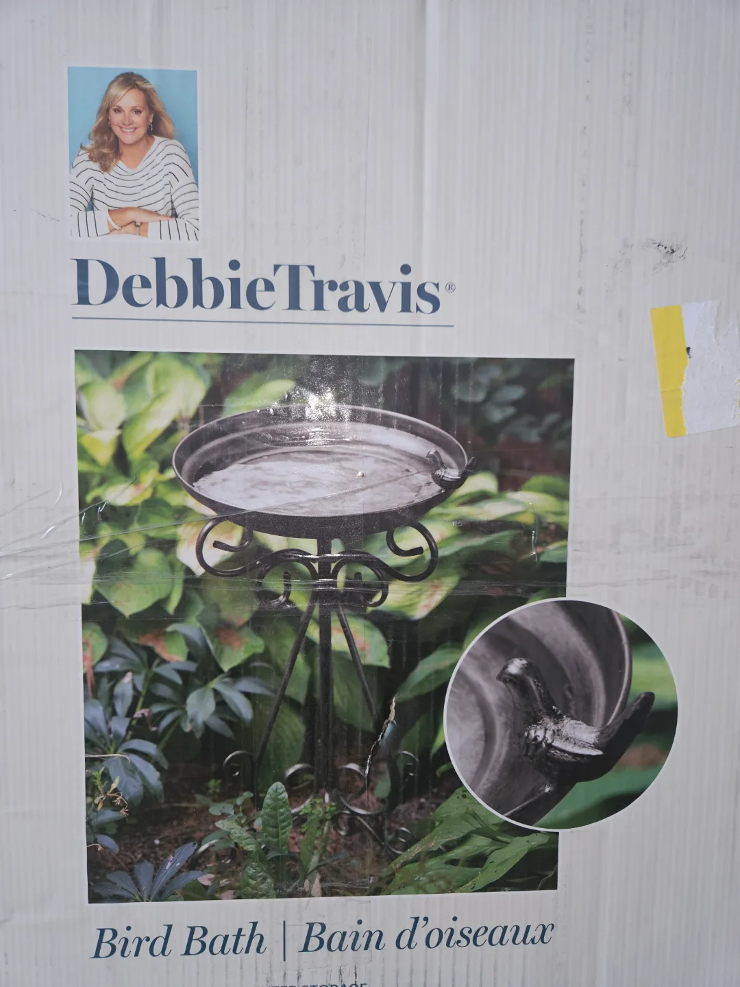 Debbie Travis Metal Bird Bath 🐦 image indicator(2)