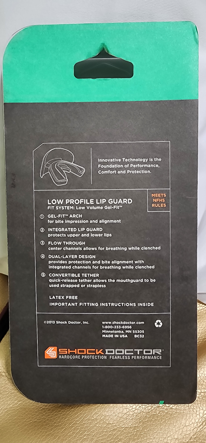 Shock Doctor Low Profile Lip/ mouth Guard (Adult, Black) - photo 3