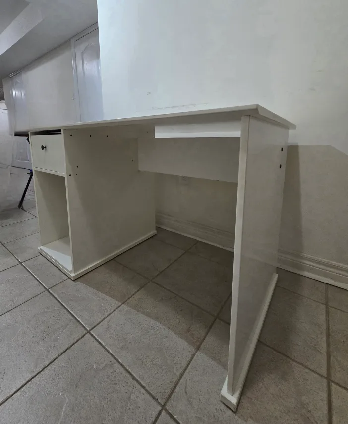 White Desk with Drawer and Shelf image indicator(5)