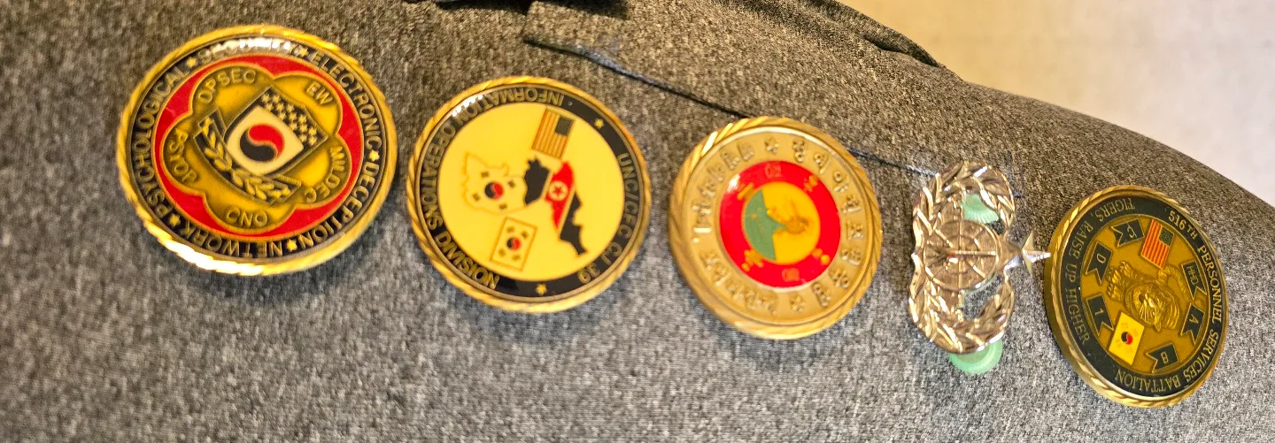 Collection of Korean War Challenge Coins image indicator(5)
