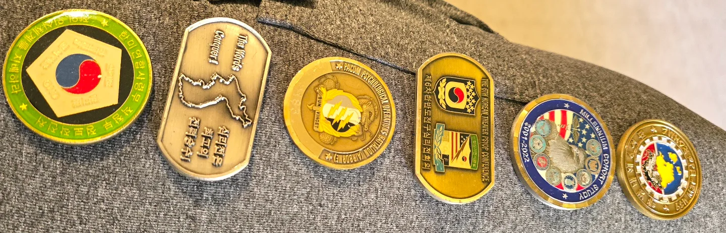 Collection of Korean War Challenge Coins image indicator(6)