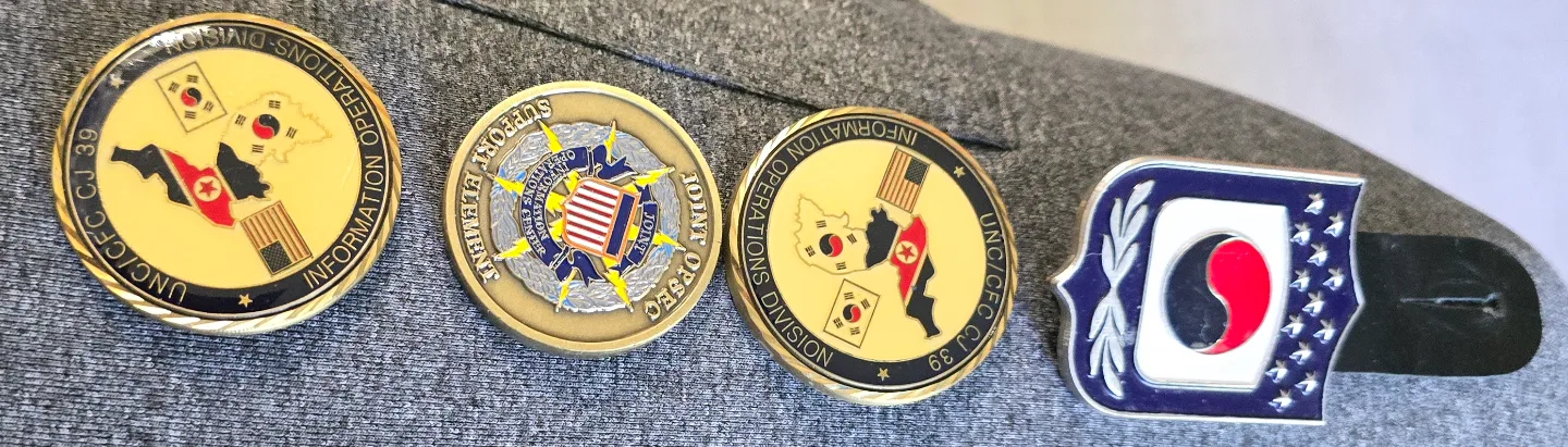 Collection of Korean War Challenge Coins image indicator(7)