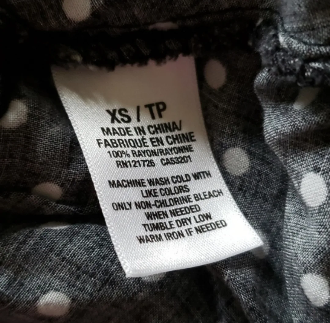 Aeropostale black and white polka dot shorts image indicator(5)